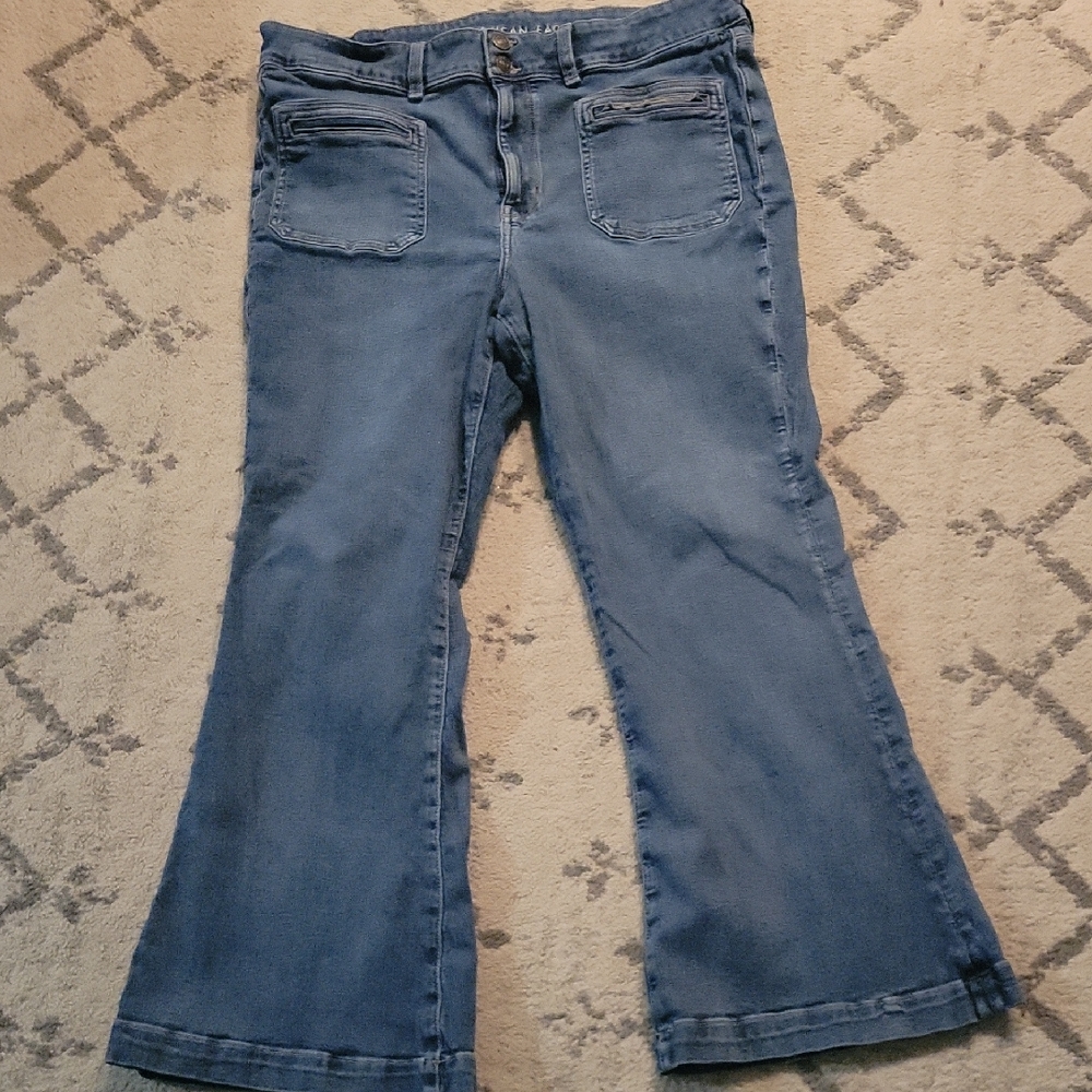 American Eagle Outfitters Light Blue Flare Jeans